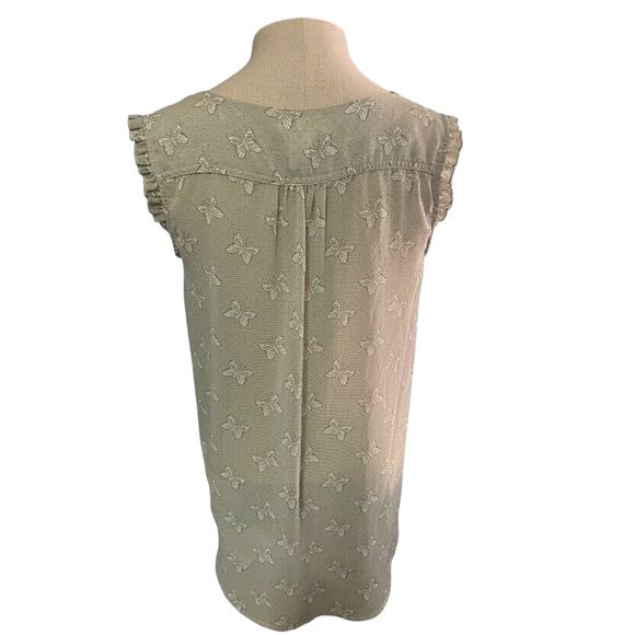 Matilda Jane Monarch Butterfly Semi Sheer Blouse Women Size Medium - Picture 3 of 10